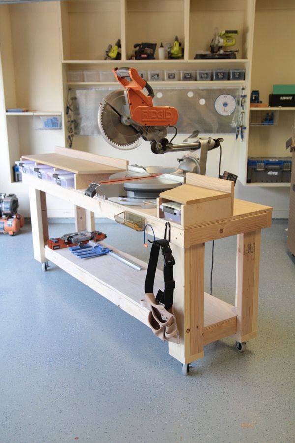 homemade miter saw stand